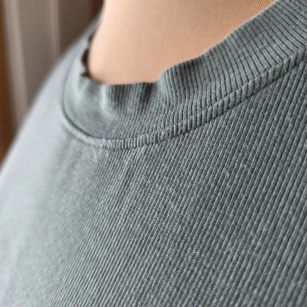 The Loft Sage Green Ribbed Long Sleeve Top - Size LP